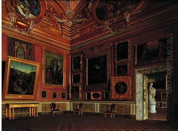 La Salle De Saturne Au Palais Pitti A Florence - view 1