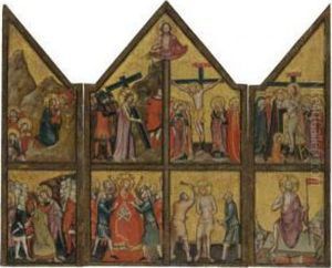 A Triptych With The Passion Of Christ