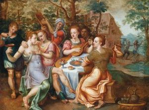 Il Figliol Prodigo Tra Le Meretrici by Maestro Di Fossa