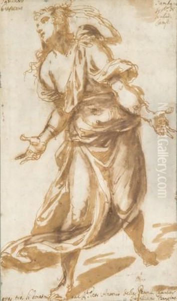 Recto : Etude De Figure Drapee - view 1