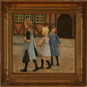 Smaapiger Som Gaartil Skole by Valdemar Magaard