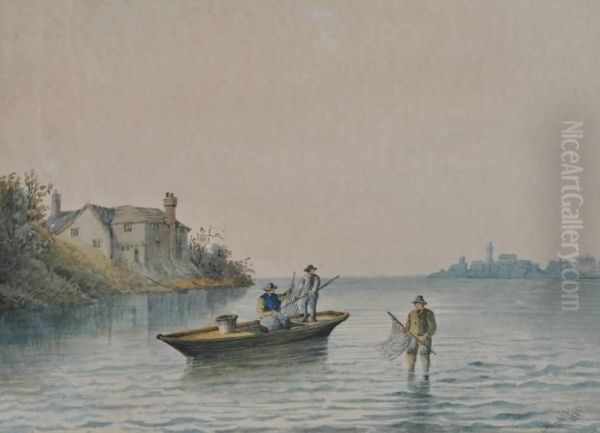 Fishermen In A Rowingboat - view 1