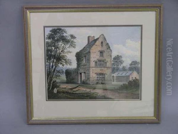 Gothic Building Signed And Dated '92 9 X 12in - view 1