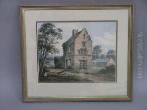 Gothic Building Signed And Dated '92 9 X 12in