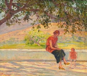 Woman With Child by Vassilis Magiassis