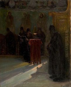 Praying At Mount Athos