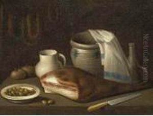 Natura Morta Con Prosciutto, Brocca by Carlo Magini