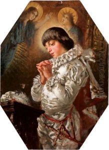 Ritratto Di Giovane Chierico by Emilio Magistretti