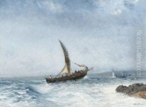 Bateau Dans La Rade De Marseille by Andre Maglione