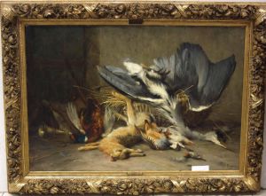 Stilleben Med Jaktbyte. by Desire Alfred Magne
