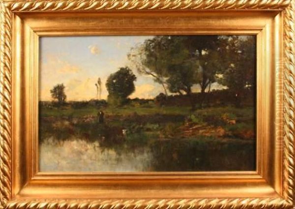 Bergere Dans Un Paysage - view 1