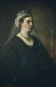 Bildnisstudie Der Konigin Victoria Von Grossbritannien.