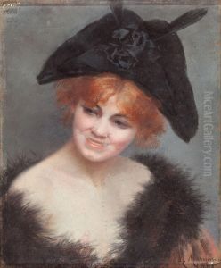 Joven Con Sombrero by M. Magrama
