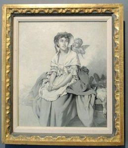 A Seated Woman With Cherub by William Magrath
