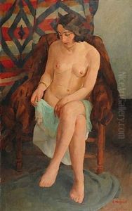 Nu Dans Un Fauteuil by Richard Maguet