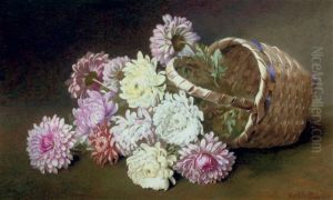 Spring Flowers Tumbling Out Of A Basket by Berthe Maguire