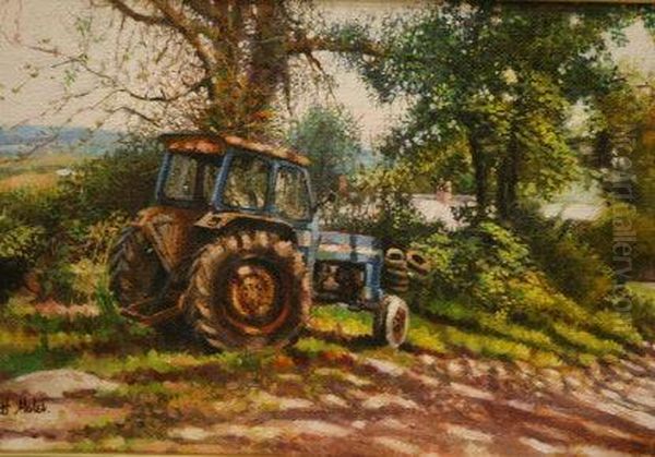 Tractor In Farmyard - view 1