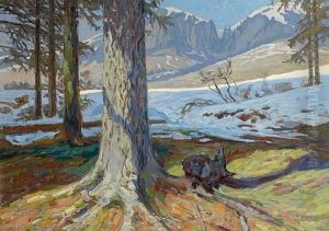 Besonntefruhlingslandschaft by Richard Mahn