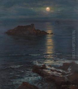 Coucher De Soleil Sur Les Rochers by Wartan Mahokian