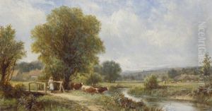 The Young Cow Herd by Henry Maidment