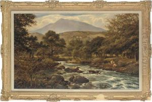 On The Llugwy, Wales by Henry Maidment