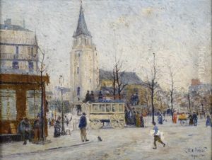 Stadtleben Um 1900. by Emile Maillard
