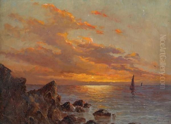 Bateaux Au Coucher Du Soleil - view 1