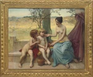 An Allegory Of Motherhood by Diogene Ulysse N. Maillart