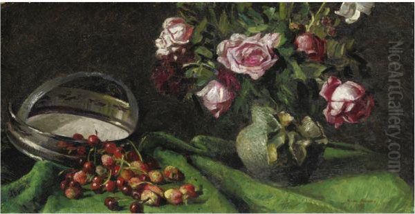 Natura Morta Con Cigliege E Rose - view 1