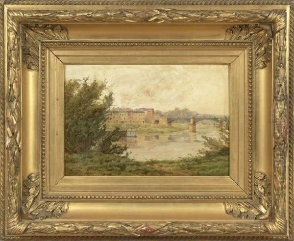 View Of A Town By The River - view 1