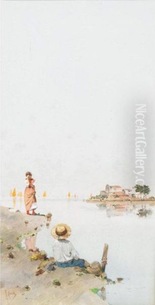 Two Venetian Views On The Lagoon - view 1
