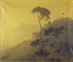 "paisaje Con Pinos" by Raffaele Mainella