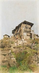 Partie Aus Italienischem Bergdorf by Raffaele Mainella
