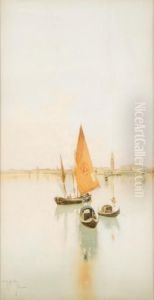 Venezia, Gondole E Vele In Laguna
