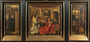 The Merode Altarpiece by Maitre De Flemalle