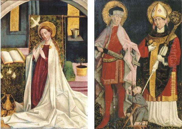 Saint Nicolas And Saint Martin; And The Annuciation - view 1