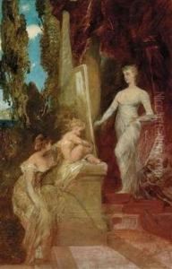 Allegory Of Painting by Hans Makart