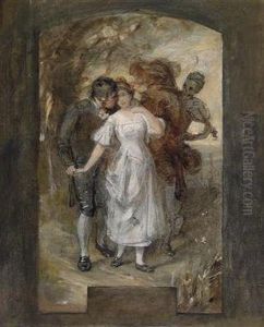 Young Pair And Death by Hans Makart