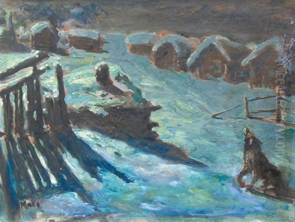 Village Russe En Hiver - view 1