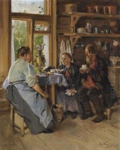 Visiting The Cook by Vladimir Egorovic Makovsky