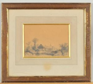 Mare En Bordure De Village by Andre Malathier