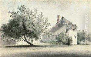 View Of Treadwell's Garden, St. Toles, Oxford by John Baptist Malchair