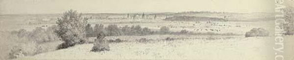 Distant View Of Oxford From Hinksey - view 1