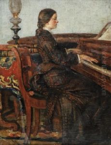 Portret Siostry Heleny Przy Fortepianie