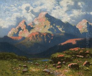 Mountain Landscape by Wladyslaw Aleksander Malecki