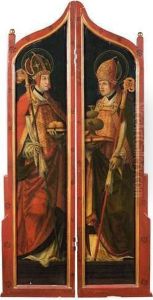 Saint Nicolas De Bari Et Saint Rupert by Hans Maler