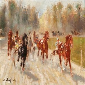 Trotting Race by Louis-Ferdinand Malespina