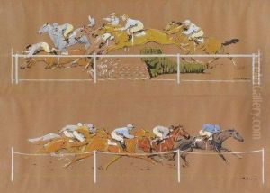 Course De Galop Et Course De Haies by Louis-Ferdinand Malespina