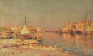 Port Des Martigues by Charles Malfroy