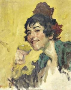 Retrato De Senhora by Jose Malhoa
